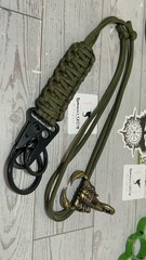 Sparrow’s Adjustable Paracord Neck Lanyard Keychain for Men Women Outdoor
