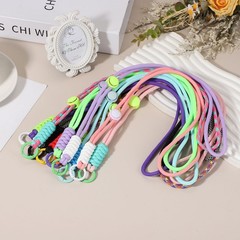2Set Heavy Duty Paracord Keychain Lanyard for Keys , Deep Blue/Brown/Black White
