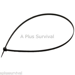 Lot of 100 – 3/8″ x 36″ Black Zip Cable Ties HVAC Camp