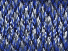 7 Strand Core 550lb Paracord Parachute Type III-100ft (Blue Camo 35#) | Cord Lan