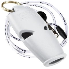 WHITE Fox 40 Micro Whistle Rescue Safety Referee Alert FREE LANYARD – BEST VALUE