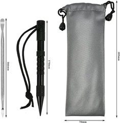 14Pcs Paracord Lacing Needle Kit Stainless Steel FID Tools Marlin Spike Bag