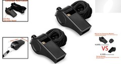 2 Plastic Whistles with Lanyards – Ideal for Coaches & Training Events