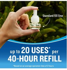 Lot of 2 Cutter Mosquito Repellent 40-Hour Refill – Use w/ Cutter Eclipse Zone