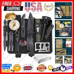 Gifts for Fathers Day Survival Kits for Men Dad Husband Him, 13 in 1 Survival…