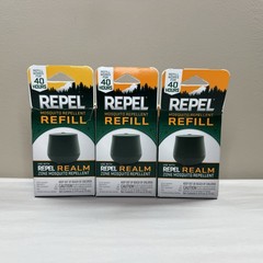 Repel Realm Zone Mosquito Repellent Refill – Lot Of 3 New In Box. 40hr Rated