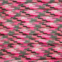 Pink Camo Paracord 50 Foot 550 lb 7 Strand Bracelet Camping Survival Rope