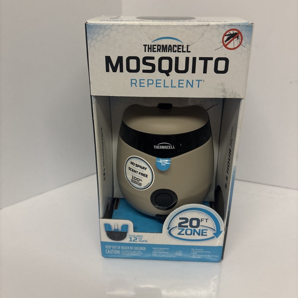 Thermacell E55 Graphite Mosquito Repellent, Rechargeable, 12 HR Refill