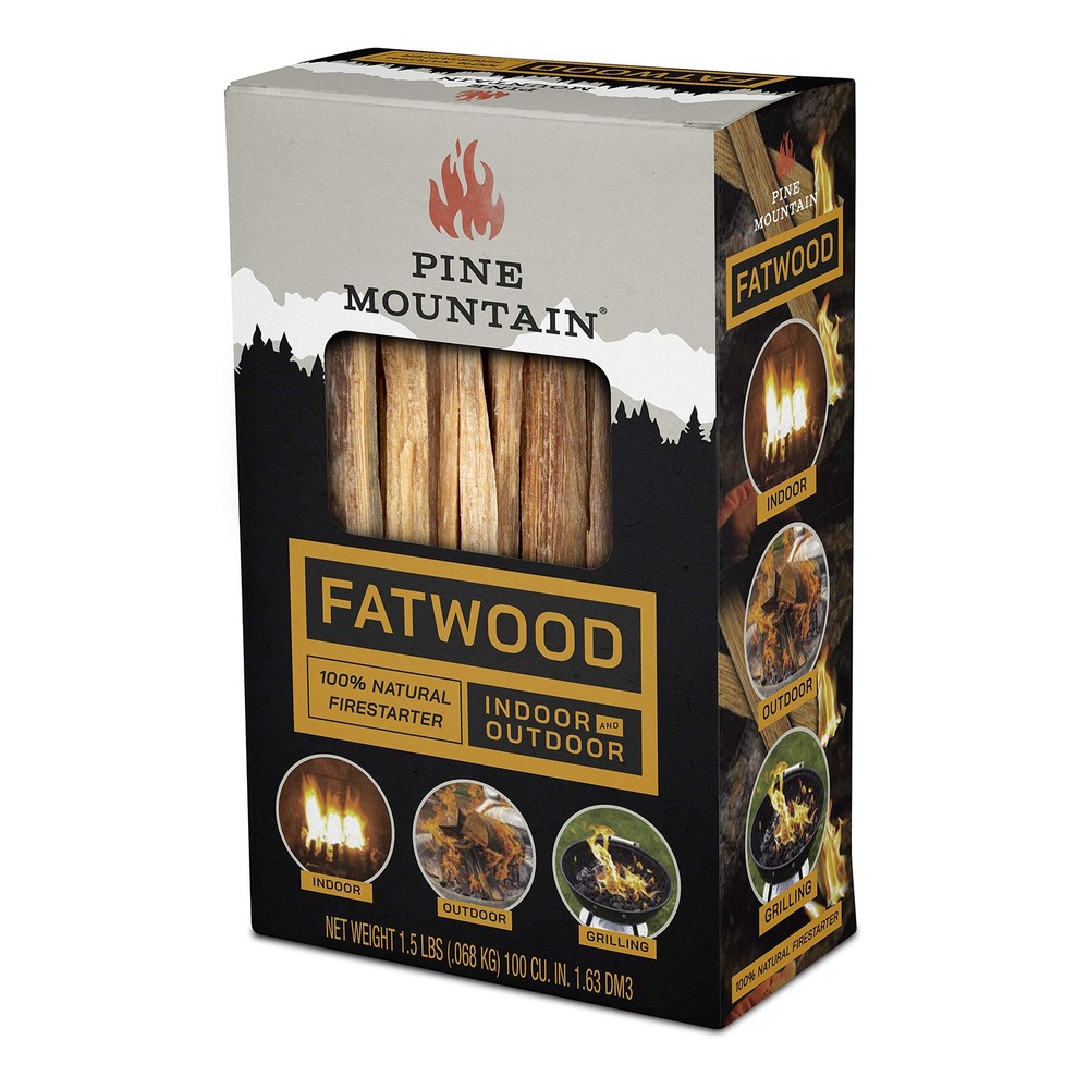 Pine Mountain, Fatwood StarterStikk, Natural Firestarting Sticks 1.5lb, Brown