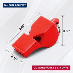 Emergency Whistles with Lanyard Red Safety Whistle for Lifeguard Outdoor Emergen