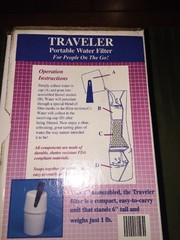 Equinox Traveler Portable Filter Camping Hiking Travel Clean drinking water NEW