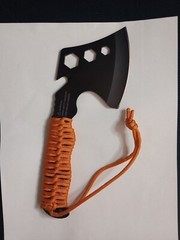 UST Survival Hatchet with Sheath + Gut Hook & Hex Wrench + Paracord 4″ Blade