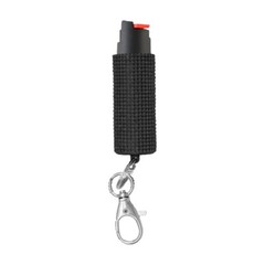 Bling It On Key Ring Self Defense Pepper Spray Black Jeweled Cary Case