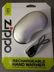 Zippo Rechargeable Hand Warmer 6 hours of Heat and Power Bank