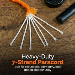 4 Inch Survival Ferrocerium Drilled Flint Waterproof High Spark Fire Starter | F