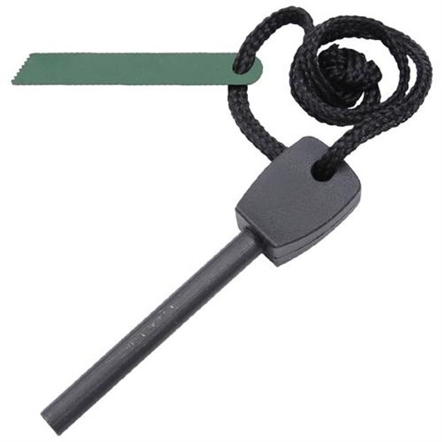 Wilderness Magnesium Flint Fire Strike Starter -Black- Survival