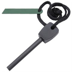 Wilderness Magnesium Flint Fire Strike Starter -Black- Survival