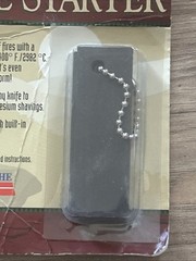 Fire Starter Magnesium striker blade included Prepper Backpacking