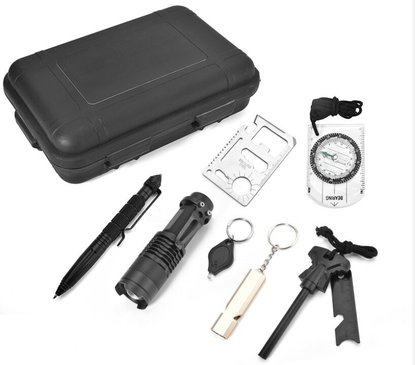 Logos Professional Outdoor Camping and Emergency 8 in 1 Military Survival Kit