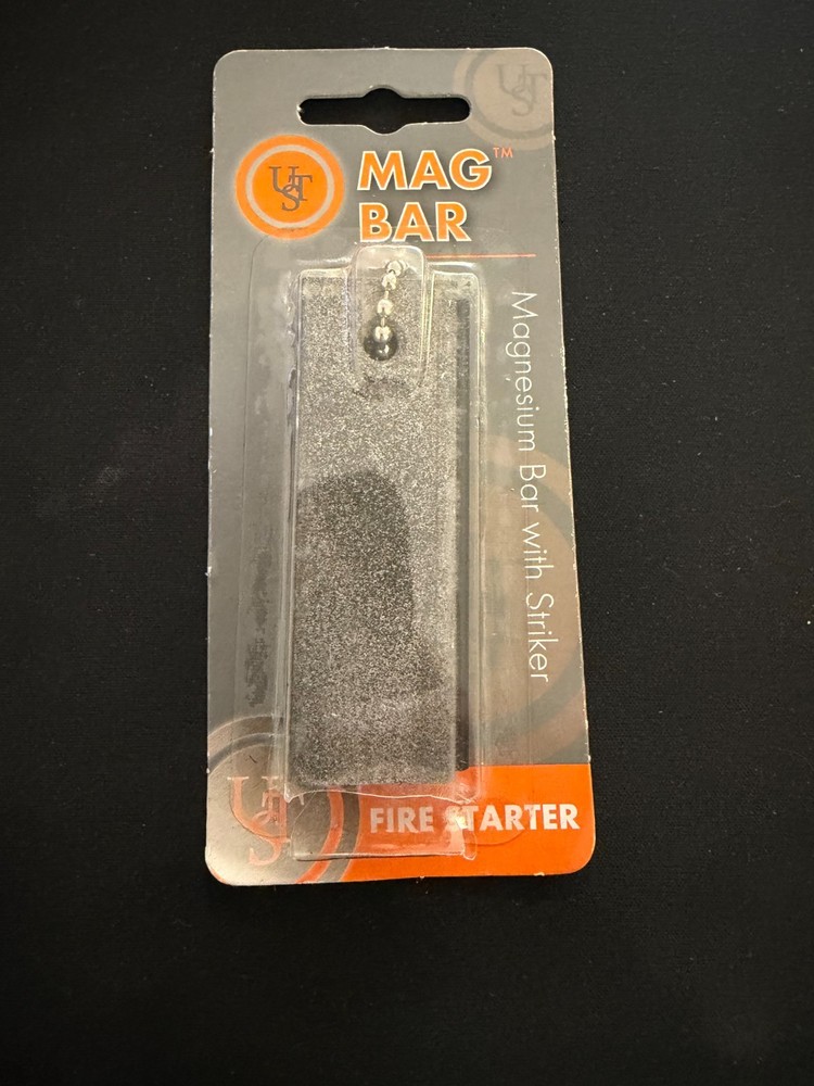 Magnesium Fire Starter Bar W/ Striker & Flint Edge