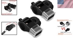 Durable 2-Pack Whistles with Soft Lanyard – Crisp Sound for Coaches & Lifeguards