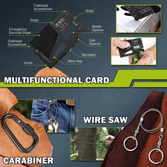 Survival Kit 17 in 1, Survival Gear and Supplies for Adult Teen Men, Survival…
