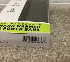 Zippo HeatBank 6 Hour Rechargeable Hand Warmer & Power Bank Model Z4A20 Grey