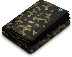 Woodland Camo Survival Tarp – Reflective Thermal