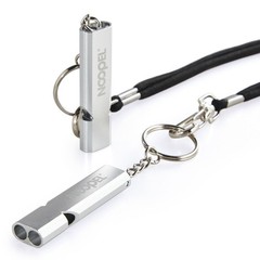 2 Pack Survival Whistle with Lanyard and Keychain Double Tubes Emergency Safe…