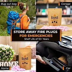 Non-Toxic Waterproof Fire Starters with 5+ Minute Burn for Emergencies, 30