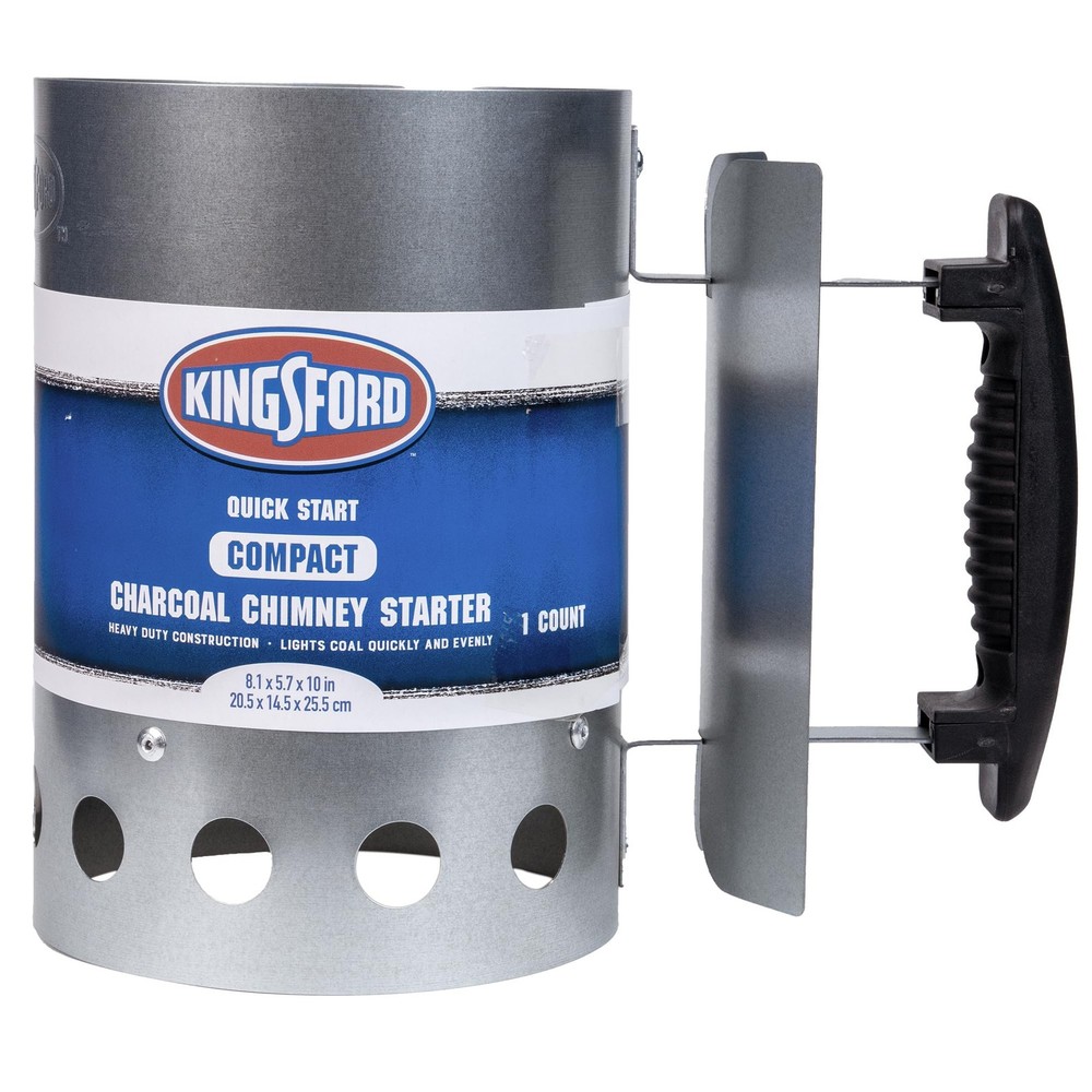 Compact Charcoal Chimney Starter for Grills and BBQs, Quick-Light Tools for G…
