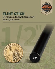 Fire Starter Af376 Ferrocerium ferro Rods Fire Starter Kit With Two Multitool