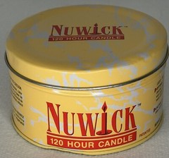 Nuwick large 120 Hour Emergency Candle Moveable Wicks Reusable Light Heat Cook