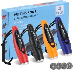 Electric Whistles 4 Pack – Loud, Durable, and Perfect for All Sporting Events