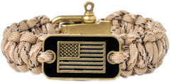 Hero Company Camo Paracord Bracelet Tactical Survival Bracelet USA Helps Flag