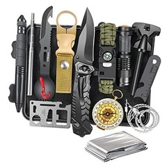 Gifts for Men Dad Husband Him, Survival Kit 14 in 1, Survival Gear and