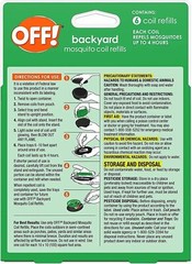 OFF! 75203 6 Count Backyard Mosquito Repellent Coil Refills