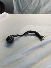 Outdoor Rescue Black Rope Key Chain
