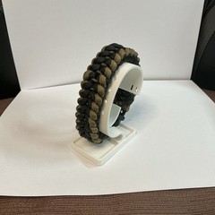 Paracord Bracelet 550 Green, Black 9.5 Inches 3/4 In Buckle