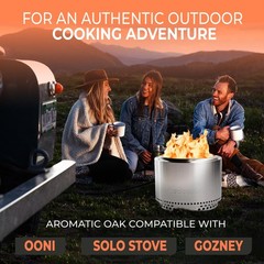 Kiln Dried Pizza Oven Wood 56 Inch Oak Logs – 1214 lbs Mini Split Firewood wi…