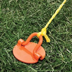 Liberty Outdoor ANCFR10-ORG-A Folding Ring Spiral Ground Anchor, Orange, 10-I…