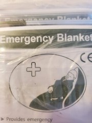 Emergency Mylar Solar Blanket Survival Safety Insulating Thermal Heat NEW 6 pcs