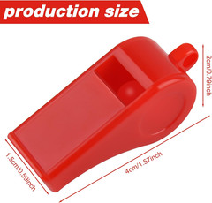 200 Pieces Plastic Whistles with Lanyard Loud Whistles Emergency Whistles Bulk f