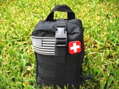 251Pc First Aid Kit For Tactical Emergency Trauma Military Survival Travel Black