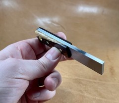 Bushcraft Striker Firesteel Scraper For Ferro Rod Carbon Steel Cocobolo Handle