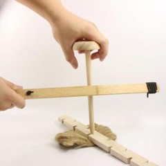 Outdoor Primitive Fire Starter Tool Wood Bow Drill Survival Friction Kit Study a