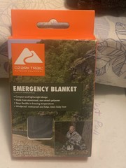 Ozark Trail Outdoor Equipment Emergency Blanket 52″x82.5″ NIB