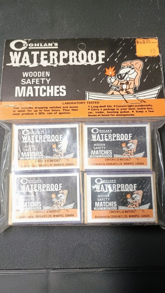4 Vintage Box’s of Coghlan’s Waterproof Safety Matches