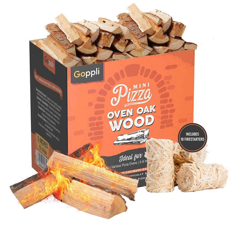 Kiln Dried Pizza Oven Wood 56 Inch Oak Logs – 1214 lbs Mini Split Firewood wi…
