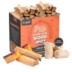 Kiln Dried Pizza Oven Wood 56 Inch Oak Logs – 1214 lbs Mini Split Firewood wi…